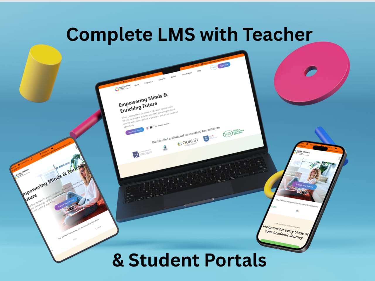 Global Learners Education - Complete LMS with Teacher & Student Portals